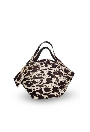Bolso tote MARA en cuero animal print peruano artesanal