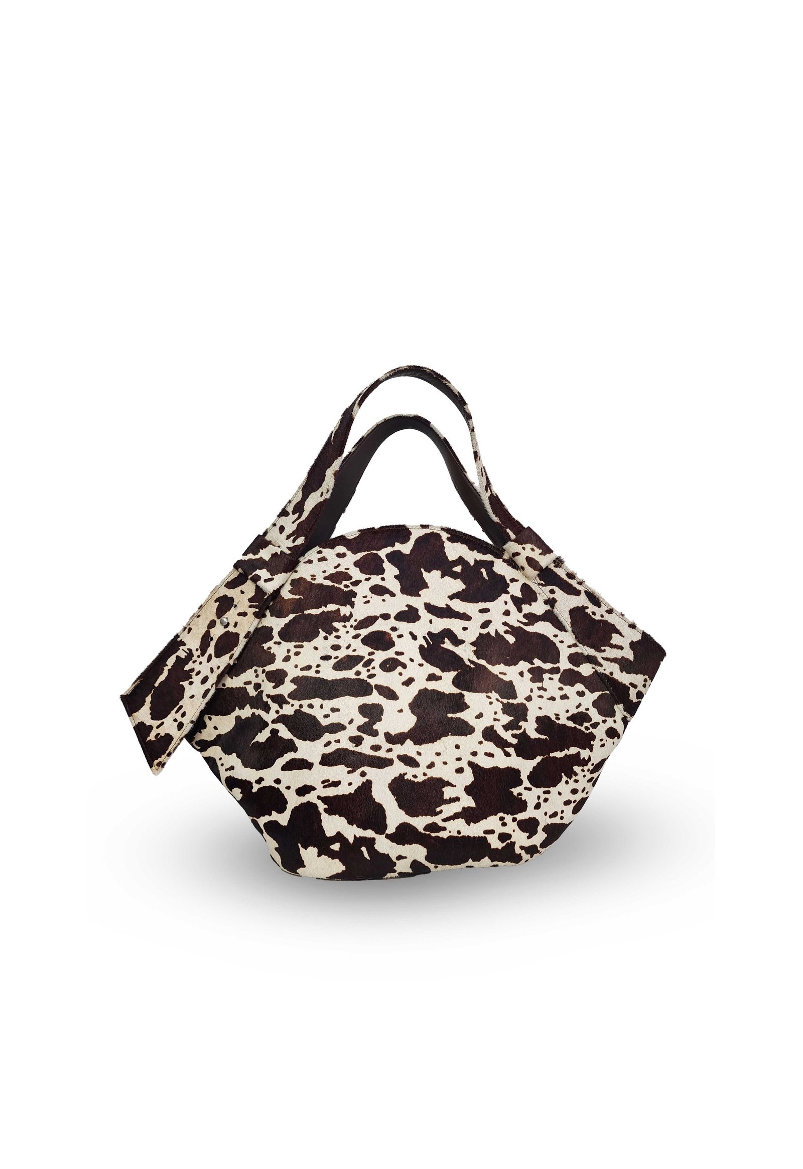 Bolso tote MARA en cuero animal print peruano artesanal